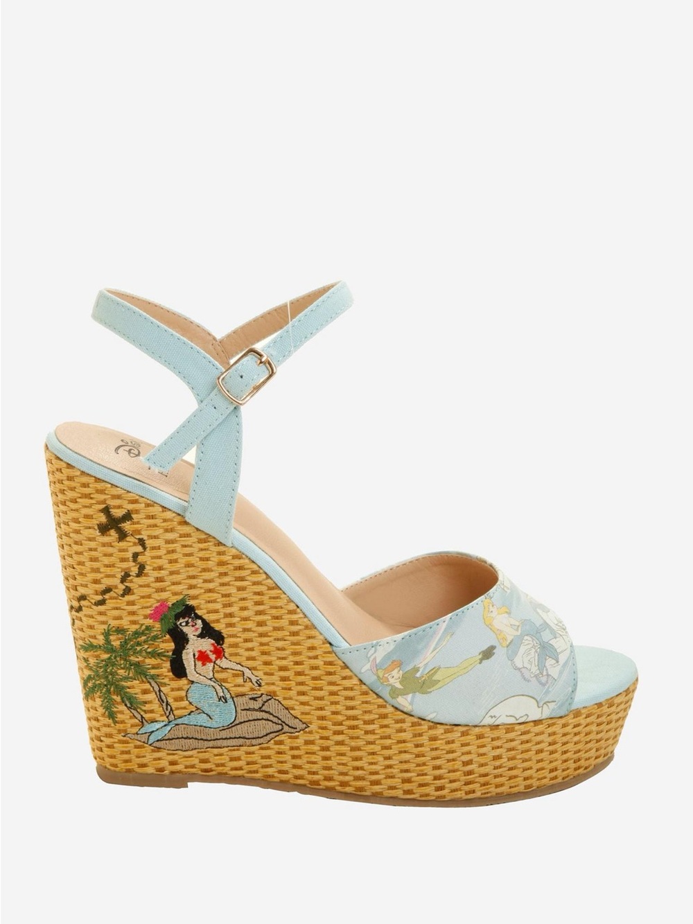Disney Her Universe Peter Pan Mermaid Lagoon Wedge Sandals